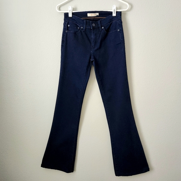 Tory Burch Dark Blue Stretch Bootcut Jeans, Excellent Condition, Size 26 - Picture 9 of 16